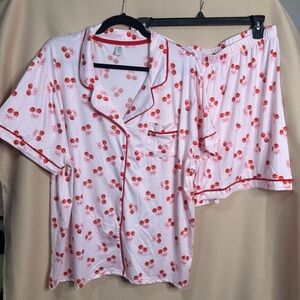 Bows and Cherries Pajama Set